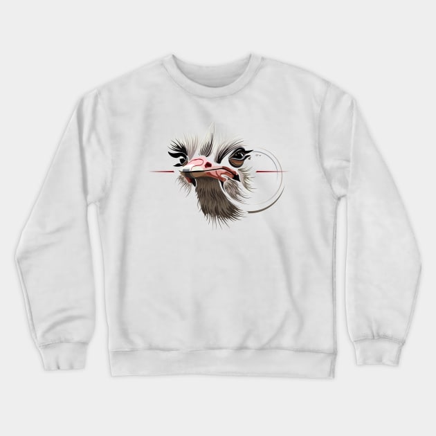 Sly Ostrich Crewneck Sweatshirt by masha